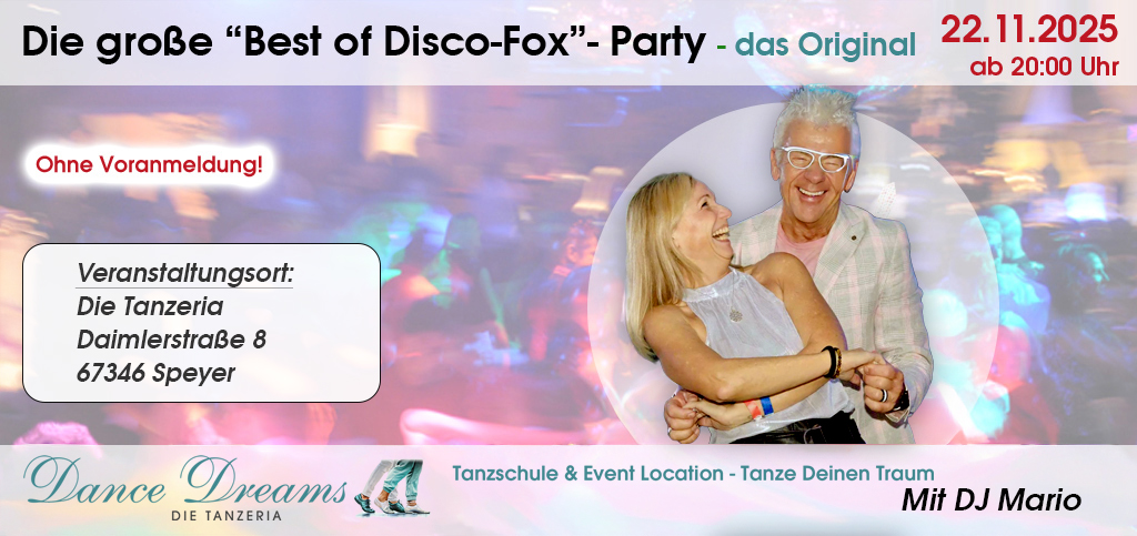 Die große “Best of Disco-Fox”- Party – Das Original