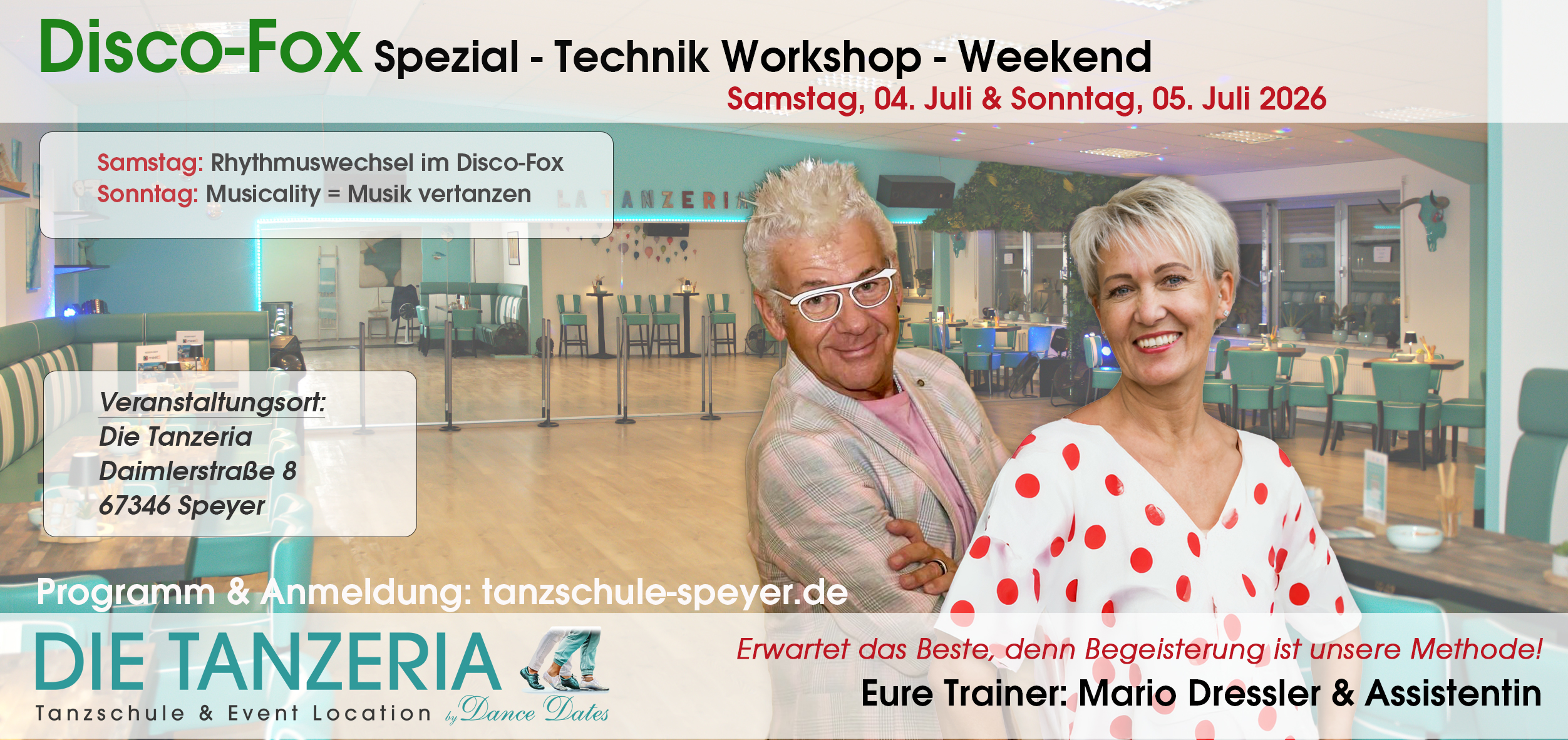 Disco-Fox Spezial-Technik Workshop-Weekend in Speyer