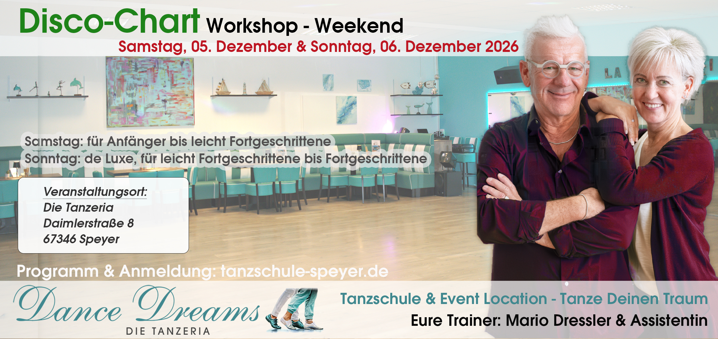 Disco-Chart Workshop-Weekend 2026 in Speyer