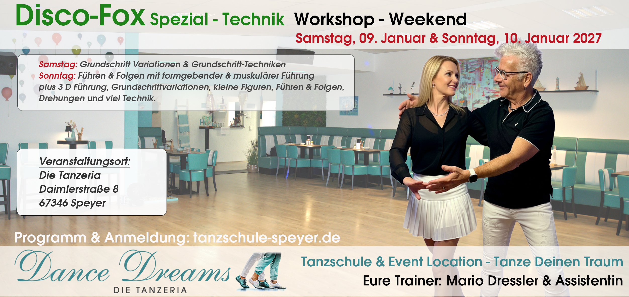 Disco-Fox Spezial-Technik Workshop-Weekend in Speyer