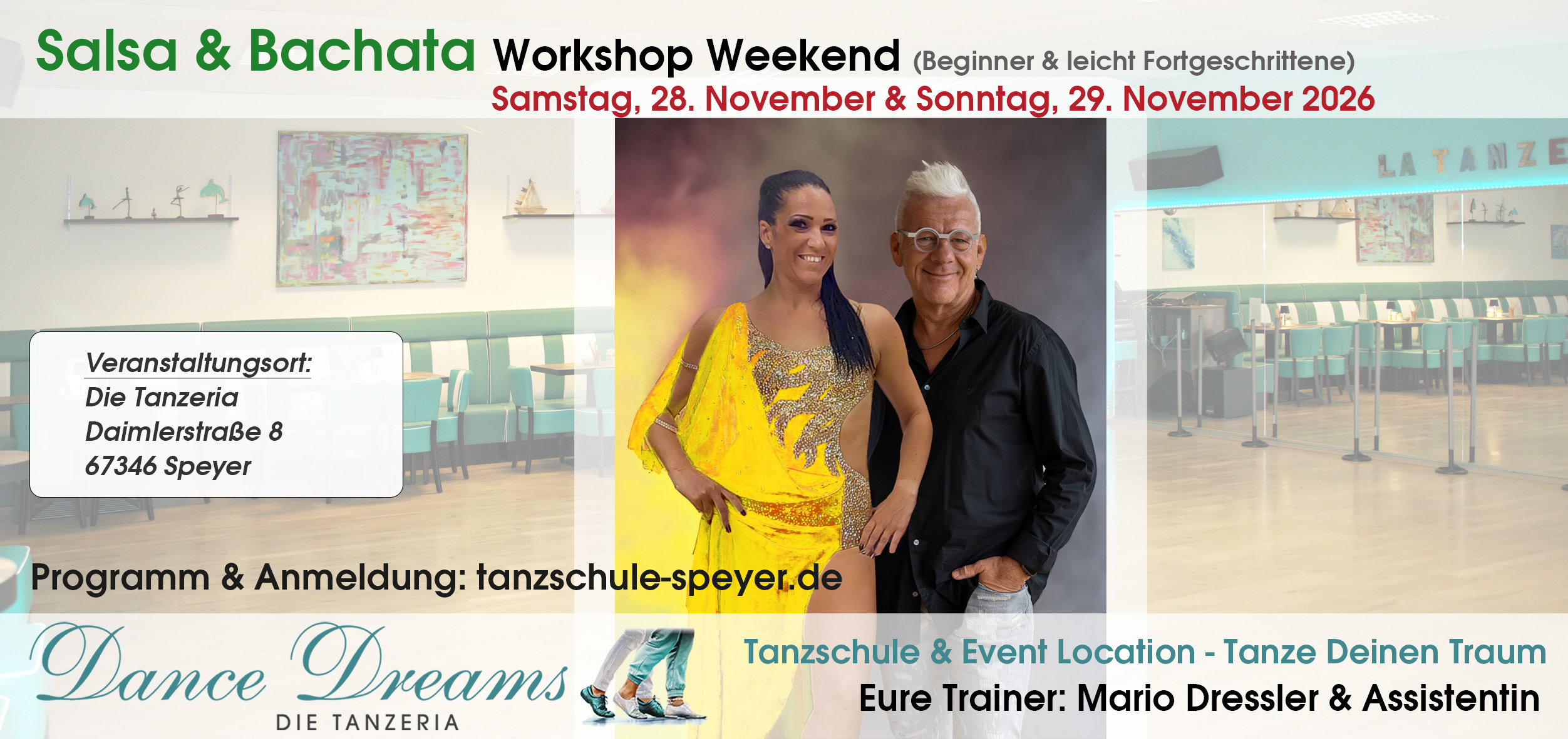 Salsa & Bachata Workshop Weekend für Beginner & leicht Fortgeschrittene in Speyer